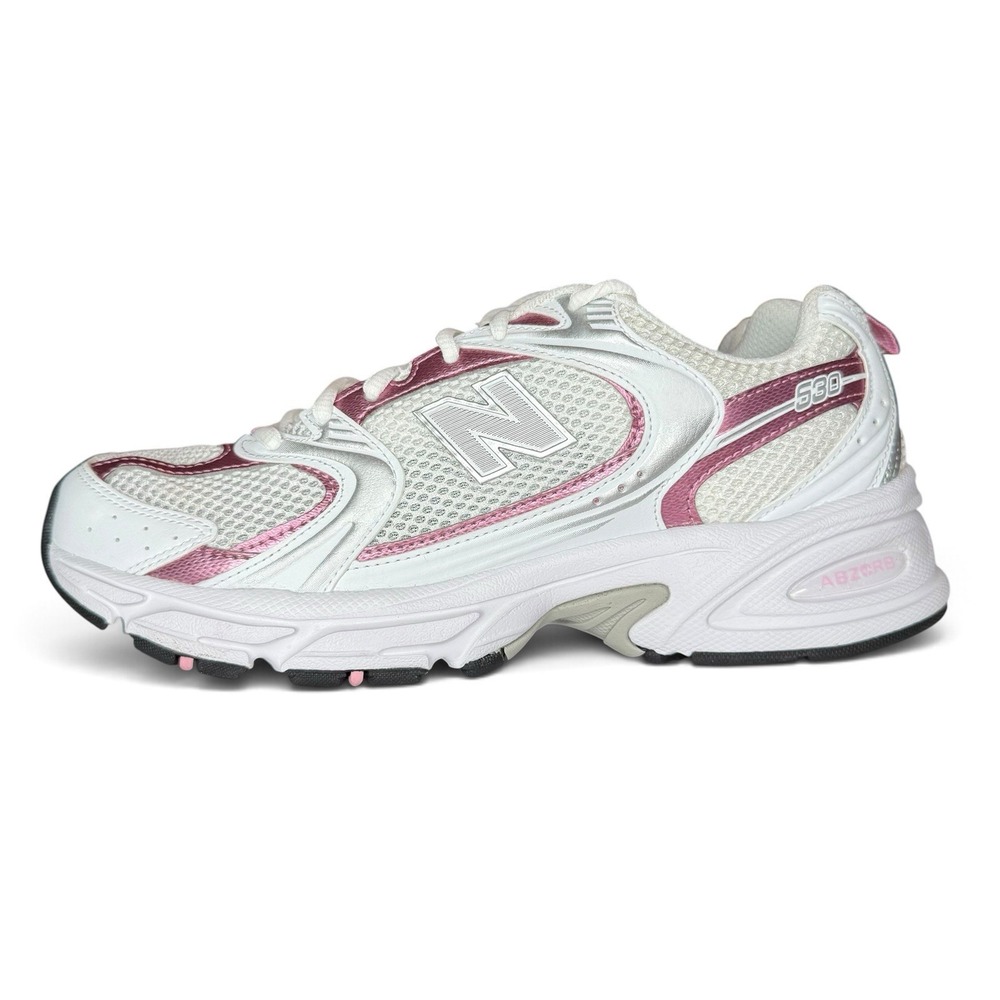 New Balance 530 Size 8.5 White/Pink Y2K Retro Sneakers Shoes (MR530PK)